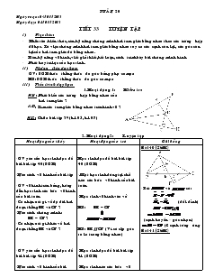 Giáo án Hình học 7 - Tuần 20 - Tiết 33 : Luyện Tập