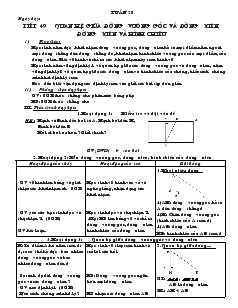 Giáo án Hình học 7 - Tuần 28 - Tiết 49 : Quan hệ giữa đường vuông góc và đường xiên, đường xiên và hình chiếu