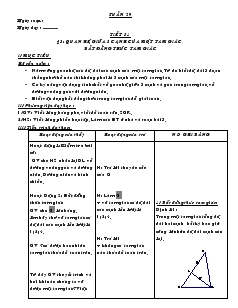 Giáo án Hình học 7 - Tuần 29 - Tiết 51 : Quan hệ giữa 3 cạnh của một tam giác. bất đẳng thức tam giác