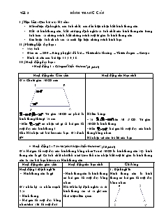 Giáo án Hình học 8 - Tiết 3 : Hình thang cân