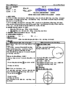 Giáo án Hình học 9 chương II - Lê Văn Thành