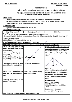 Giáo án Hình Học 9 - Lê Văn Cường