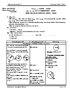 Giáo án Hình học 9 năm học 2008 - 2009