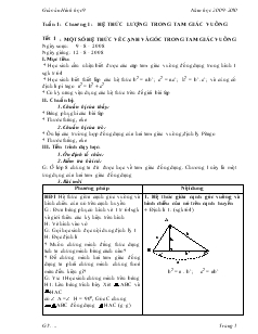 Giáo án Hình học 9 năm học 2009 - 2010