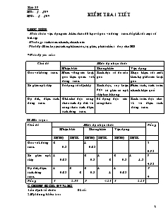 Giáo án Hình học 9 - Tiết 57 : Kiểm tra 1 tiết