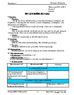 Giáo án Hình Học 9 - Trường THCS Vinh Quang - Tiết 35, 36: Ôn tập chương II