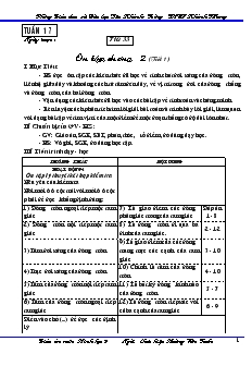 Giáo án Hình học 9 - Tuần 17 - Trường THCS Khánh Trung