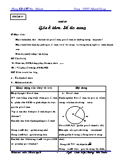 Giáo án Hình học 9 - Tuần 19 - Trường THCS Khánh Trung