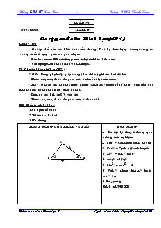 Giáo án Hình học 9 - Tuần 34 - Trường THCS Khánh Trung