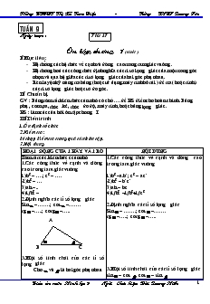 Giáo án Hình học 9 - Tuần 9 - Trường THCS Khánh Trung