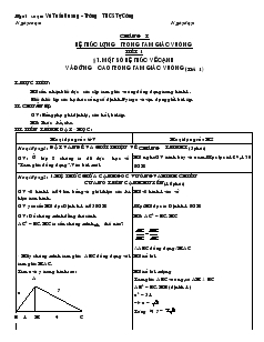 Giáo án Hình học khối 9 - Trường THCS Tự Cường