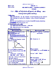 Giáo án Hình học lớp 9 (đầy đủ)