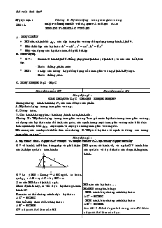 Giáo án Hình học lớp 9 (đầy đủ)