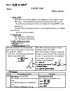 Giáo án Hình học lớp 9 - Nguyễn Văn Châu - Tiết 13: Luyện tập