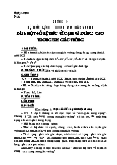 Giáo án Hình học lớp 9 - Tiết 1 đếmn tiết 66