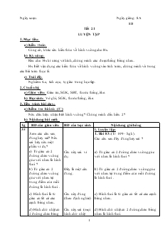 Giáo án Hình học lớp 9 - Tiết 21, 22