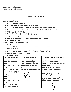 Giáo án Hình học lớp 9 - Tiết 38: Luyện tập