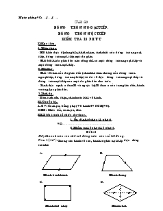 Giáo án Hình học lớp 9 - Tiết 50 đến tiết 66