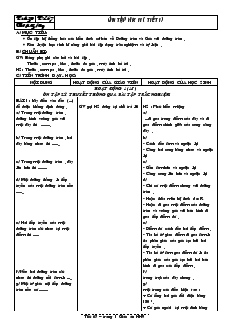 Giáo án Hình học lớp 9 - Tiết 67: Ôn tập học kỳ II (tiết i)