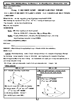 Giáo án Hình học lớp 9 - Trường TH & THCS Nga Hoàng