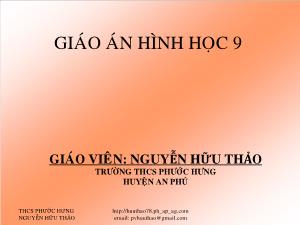 Giáo án Hình học lớp 9 - Tuần 1 - Tiết 1 - Bài 1: Một số hệ thức về cạnh và đường cao trong tam giác vuông