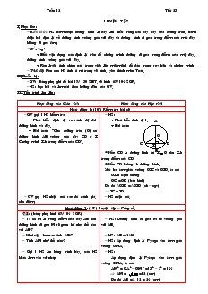 Giáo án Hình học lớp 9 - Tuần 12 - Tiết 23, 24