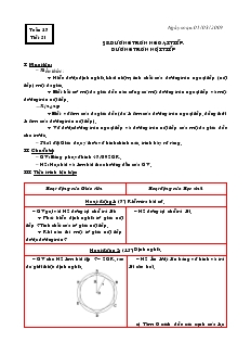 Giáo án Hình học lớp 9 - Tuần 27 - Tiết 51: Đường tròn ngoại tiếp. đường tròn nội tiếp + Tiết 52: Luyện tập