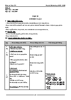 Giáo án môn Đại số 8 - Tiết 25, 26