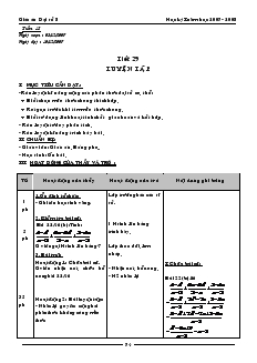 Giáo án môn Đại số 8 - Tiết 29 đến tiết 31