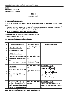 Giáo án môn Đại số 8 - Tiết 3, 4