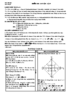 Giáo án môn Đại số 9 - Tiết 22: Luyện tập