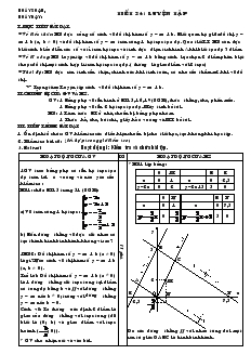 Giáo án môn Đại số 9 - Tiết 24: Luyện tập