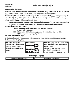 Giáo án môn Đại số 9 - Tiết 26: Luyện tập