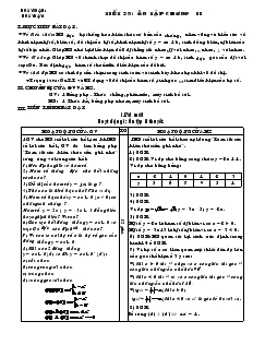 Giáo án môn Đại số 9 - Tiết 29: Ôn tập chương II