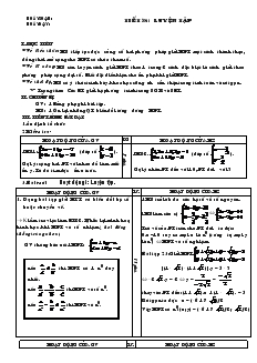 Giáo án môn Đại số 9 - Tiết 38: Luyện tập