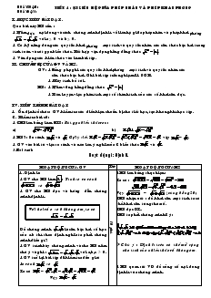 Giáo án môn Đại số 9 - Tiết 4 - Bài 3: Liên hệ giữa phép nhân và phép khai phương