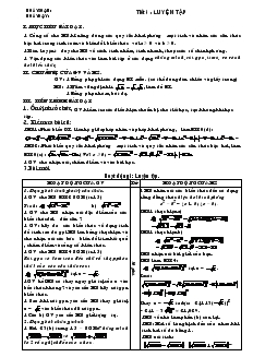 Giáo án môn Đại số 9 - Tiết 5: Luyện tập