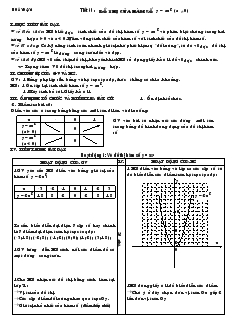 Giáo án môn Đại số 9 - Tiết 50: Đồ thị của hàm số y = ax2 (a khác 0)