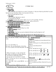 Giáo án môn Đại số lớp 9 - Trường THPT Tân Lâm - Quảng Trị