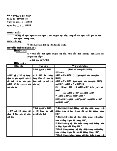 Giáo án môn Hình học 9 - Kỳ II - Tiết 49: Luyện tập