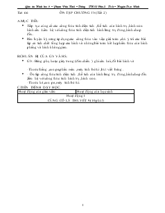 Giáo án môn Hình học 9 - Tiết 66: Ôn tập chương IV