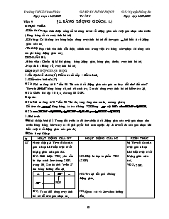 Giáo án môn Hình học 9 - Tiết 9: Bảng lượng giác (Tiếp)