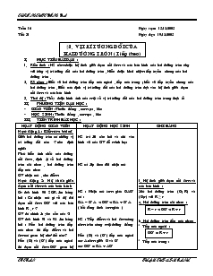 Giáo án môn Hình học khối 9 - Chương II - Trường THCS Lạc Xuân - Tiết 31: Vị trí tương đối của hai đường tròn (tiếp theo)