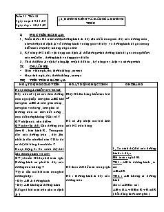 Giáo án môn Hình học khối 9 - Chương II - Trường THCS Lạc Xuân - Tiết 21: Đường kính và dây của đường tròn