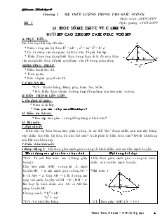 Giáo án môn Hình học khối 9 - Tiết 1 đến tiết 65