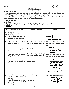 Giáo án môn Hình học khối 9 - Tiết 18: Ôn tập chương 1