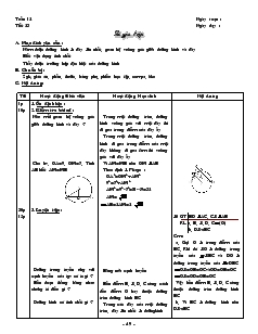 Giáo án môn Hình học khối 9 - Tiết 23: Luyện tập