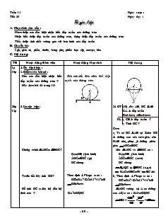 Giáo án môn Hình học khối 9 - Tiết 27: Luyện tập