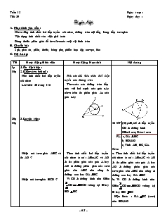 Giáo án môn Hình học khối 9 - Tiết 29: Luyện tập