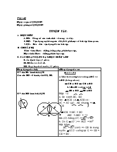 Giáo án môn Hình học khối 9 - Tiết 40: Luyện tập